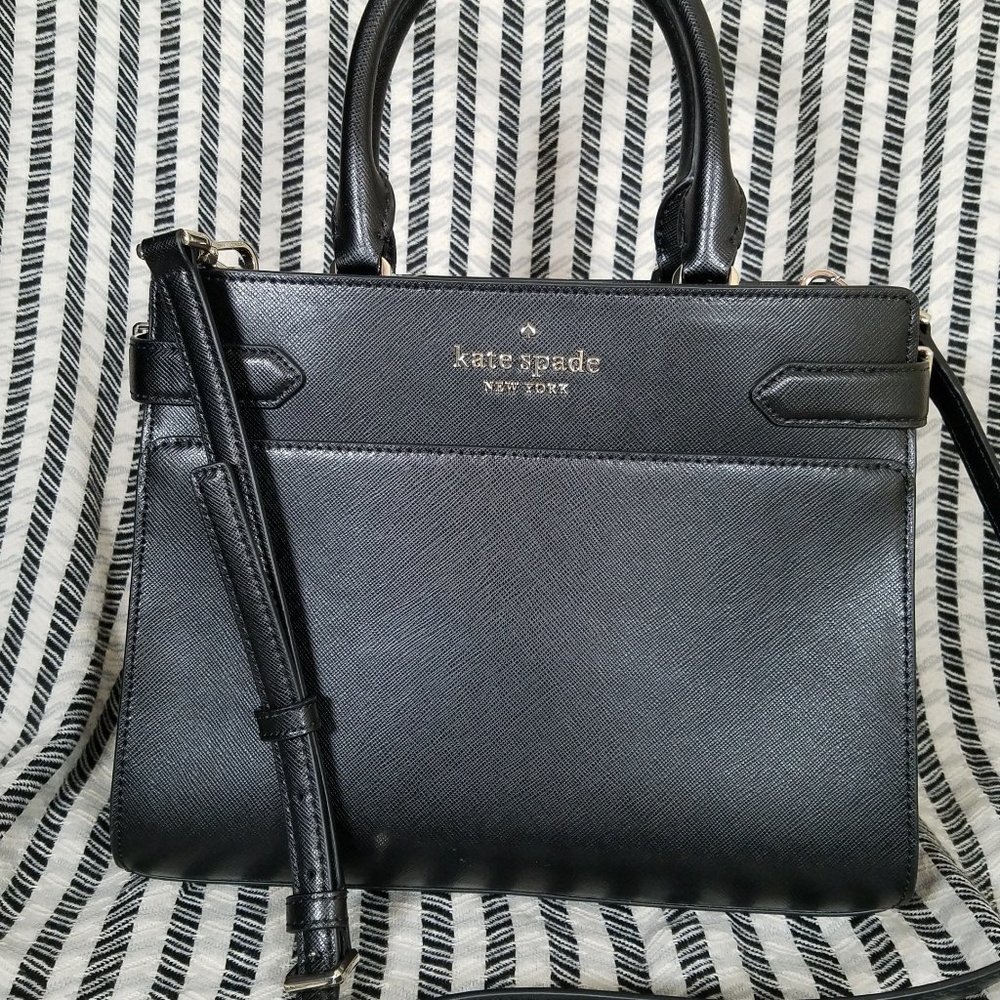 🏝 MAKE AN OFFER
 kate Spade Medium Satchel Staci Black Crossbody
